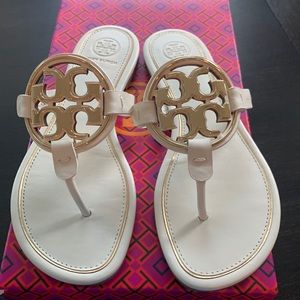 Tory burch Miller sandals metal logo